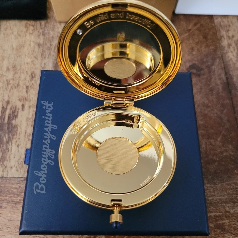 Estee Lauder Posh Peacock Perfecting Setting Powder Compact